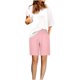 thumbnail image 2 of Puntoco Pantalones cortos de algodón para mujer Pantalones cortos de tres piezas de color liso a la moda para mujer con cordón, 2 of 5