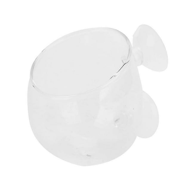 Aquarium Decoration Supplies Transparent Glass Planting Pot for Fish Tanks with Grass Plants