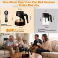 thumbnail image 4 of 13-Cup Coffee Pot Replacement for Coffee Maker CM401 CF091 CF090 CM371 CM400 CP301 CF092 CFP101 CM300 CFP301, Glass Coffee Pot for with Brew-Through Lid & Heat-Resistant Sturdy Handle, 4 of 4