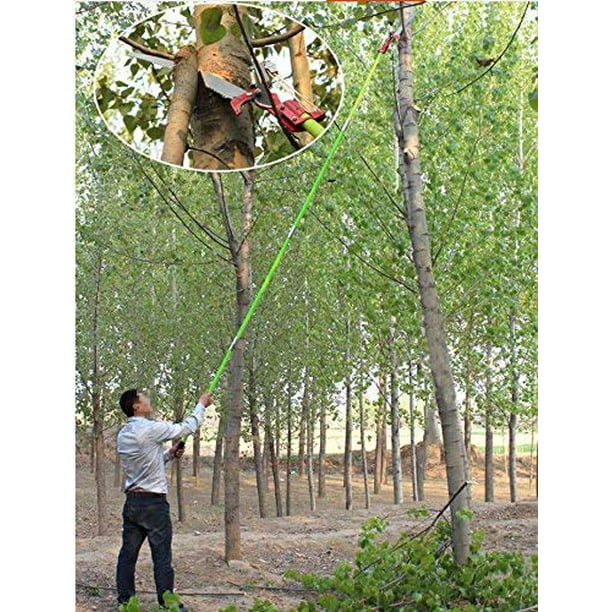 INTSUPERMAI 26 Feet Length Tree Pole Pruner Tree Saw Garden Tools Hand Saws  Tree Branch Trimmer Cutter Loppers