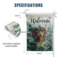 thumbnail image 2 of Banner DZGlobal Winter Dachshund - Bandera de jardín (30 x 46 cm), 2 of 7