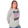 thumbnail image 5 of Look Guys Austrailian Shepherd Lover Women's Long Sleeve T Shirt Brisco Brands M, 5 of 6