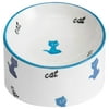 Cat Bowl Raised Ceramic: Elevated Pet Feeding Bowl Kitten Food Bowl Puppy Bowl