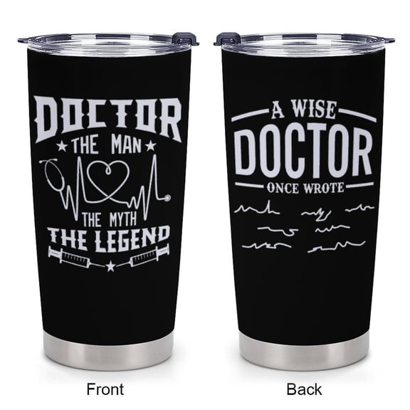 Doctor Christmas Gifts for Men, Cool Gifts for Doctors, Funny Gift for Doctors Male, Best Doctor Ever Gift, 20 Oz Stainless Steel Tumbler