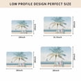 thumbnail image 5 of Summer Beach Chair Door Mat Indoor Outdoor, Coastal Palm Trees Canoeing Non Slip Welcome Mat with Rubber Backing, Absorbent Fabric Front Door Mats Entryway Rug for Home Patio Entrance 20"x31.5", 5 of 9