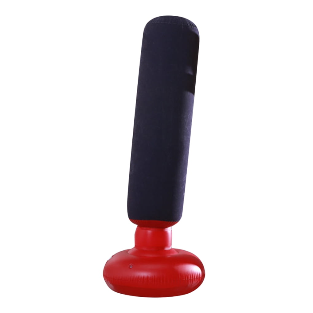 WRISTBIQUE 1Pack Inflatable Boxing Post for Kids Exercise Equipment Dark Blue 160x65cm PVC