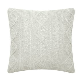 A B Home Cable Knit Throw Pillow Beige 18 By 18 Inch Walmart Com
