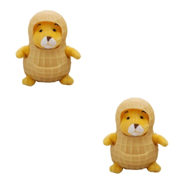 Juguete de Muñeca de rata de peluche de cacahuete de silicona Vogacara 2piezas Tipo 1