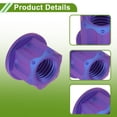 thumbnail image 4 of Unique Bargains Tuerca de Eje de Rueda de Motocicleta M10*1.5 Tornillo de Tuerca Azul Púrpura Mate Aleación de Titanio GR5 para Coches/Motocicletas/Bicicletas 4 Pcs, 4 of 5