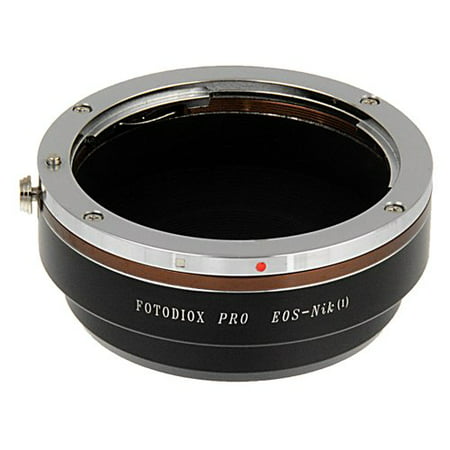 Fotodiox Pro Lens Mount Adapter - Canon EOS (EF / EF-S) D/SLR Lens to Nikon 1-Series Mirrorless Camera (Best Nikon To Canon Lens Adapter)