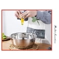 thumbnail image 4 of Matsuzay Juego de tazones para mezclar pulidos de acero inoxidable de grado alimenticio con acabado de espejo y antiadherente a prueba de Cocina y Comedor 28cm, 4 of 6