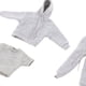 thumbnail image 3 of Ropa de acción 1/12 Sunnimix con capucha y Pantalones Camiseta para Muñeca P gris, 3 of 8