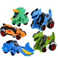 thumbnail image 1 of Transforming Dinosaur Car Deformation Car Toys Inertial Cars Sliding Dino Car Automatic Transform Toys Boys Kids Gifts Toy heqiyong LED, 1 of 2