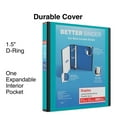 thumbnail image 2 of Staples 1 1/2" 3-Ring Better Binder Light Blue 3/Pack ST55858-CCVS, 2 of 8