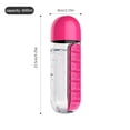 thumbnail image 1 of 600ml Water Bottle with Pill Box Organizer 2 In 1 Portable 7 Days Planner Box Travel Medication Cases Containers, 1 of 8