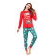 thumbnail image 5 of Europa otoño e invierno Navidad familia sombrero de Navidad zapatos muñeco de nieve elementos de Papá Noel impreso traje de manga larga familia, 5 of 5