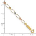 thumbnail image 3 of Auriga 14K Tri-Color Gold Mirror Beads Bracelet 7.5 inch for Women, 3 of 5