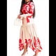 thumbnail image 2 of Vestido Floral de Otoño para Mujer, Estilo Bohemio, de Larga, con Solapa, Midi, Fluido Rojo (con Cinturón) M, 2 of 10