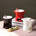 thumbnail image 3 of ACDANC Fondue Mug,Use Anywhere Fondue Cup,Adds Sophistication Fondue Coffee Cup,White,Including Candle, 3 of 4
