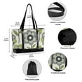 thumbnail image 2 of FORMRS Canvas Laptop Tote Bag for Women with 15.6" Computer Compartments Shoulder Handbag, Retro Flower, 2 of 7