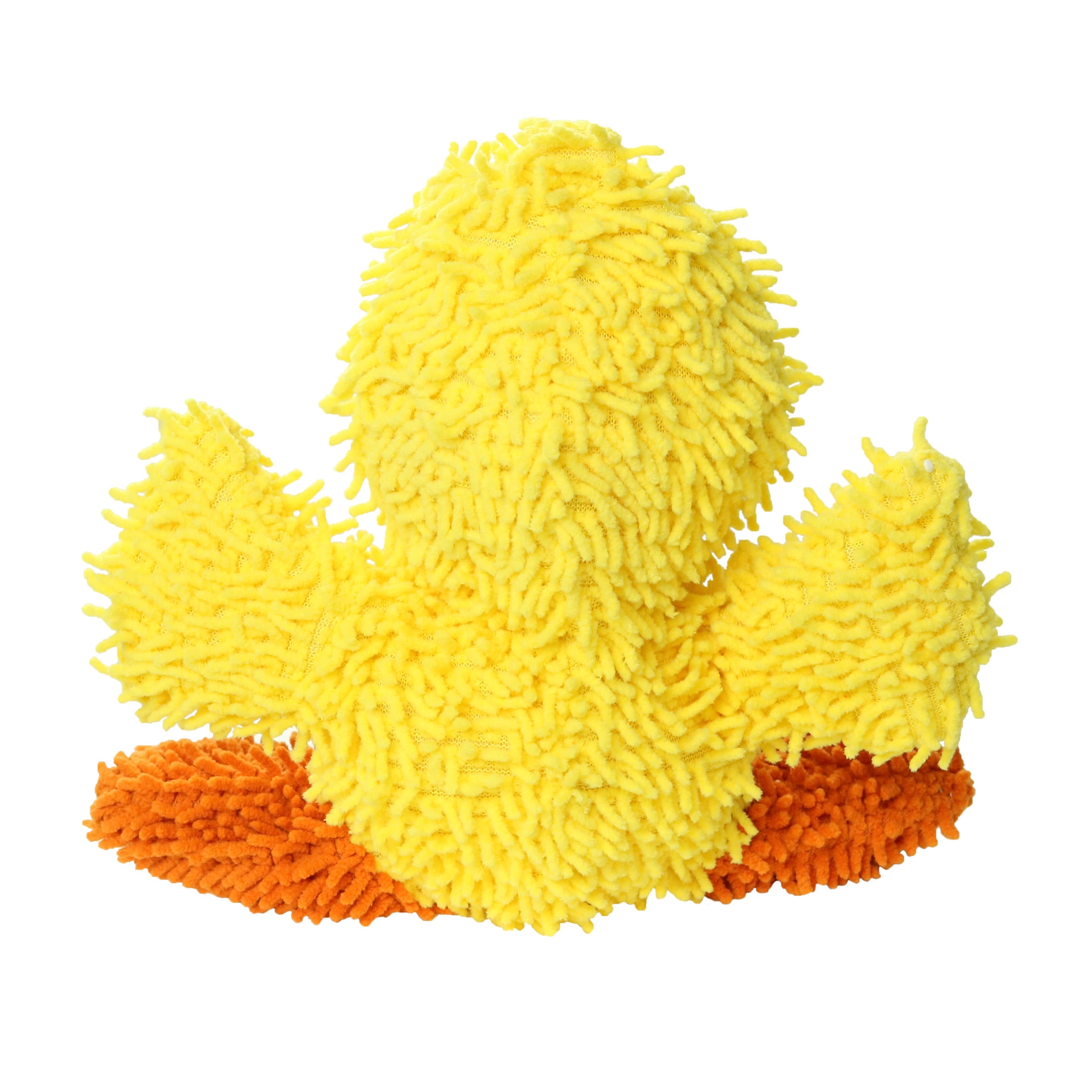 Mighty Microfiber Ball Med Duck Durable Plush Squeaky Dog Toy