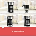 thumbnail image 3 of BLACK+DECKER CM0755S 4-in-1 5-Cup Coffee Station Coffeemaker, Stainless Steel, 3 of 9