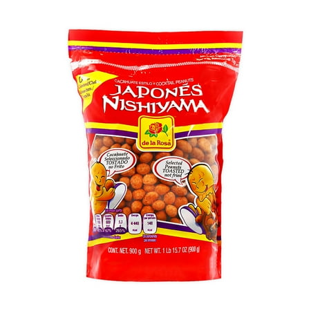 De La Rosa Japanese-Style Nishiyama Cocktail Peanuts, 2 lb Resealable Bag