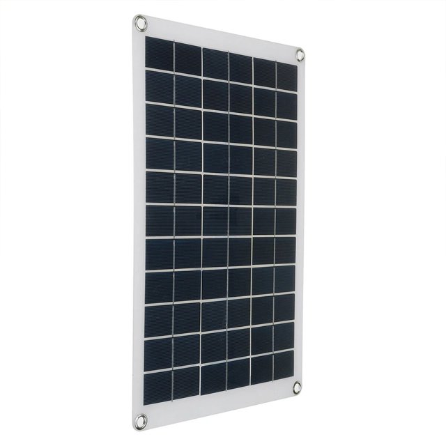 Cargador de batería de panel solar de 18W y 18V Silicio policristalino con controlador de carga de 10A, USB dual, CC