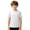 White, variant on Shadoumai Boys Rash Guard Short Sleeve Boys Swim Shirt UPF 50 Quick Dry Shirt for Girls