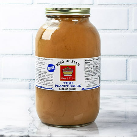 King of Siam Thai Peanut Sauce - 64 FL. OZ. (6.074 (The Best Peanut Sauce)