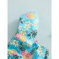 thumbnail image 5 of Kids Girls Swimsuits Rainbow Pineapple Strawberry Ruffle Tank Tops Bikini Sets Infant Beach Swimming Suits, 5 of 8
