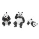 thumbnail image 3 of Cute Panda Figurines Assorted Color Educational Tool For Nursery Room 3Pcs, 3 of 5
