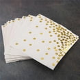 thumbnail image 1 of Gold Dot Cocktail Napkins (50 Pack)3-Ply Paper Napkins with Gold Foil Polka Dots Perfect for Birthda, 1 of 5