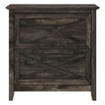 thumbnail image 3 of Pemberly Row 2 Drawers Farmhouse Wood Lateral File Cabinet in Gray, 3 of 10