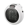 thumbnail image 2 of Small Space Heater 500W Portable Small Heater With Adjustable Thermostat And Timer Overheat And LED Display Quiet Space Heater For Bedroom Desk Indoor Use, 2 of 9