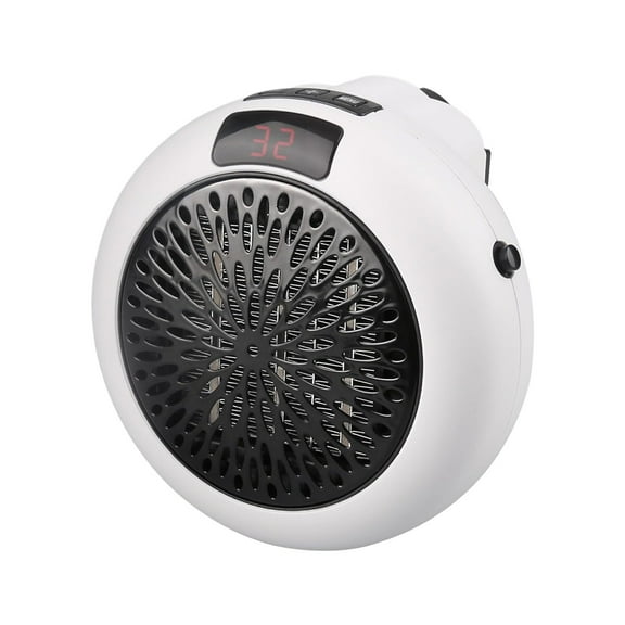 Small Space Heater 500W Portable Small Heater With Adjustable Thermostat And Timer Overheat And Led Display Quiet Space Heater For Bedroom Desk Indoor Air Heater 5.5" X 4.7" X 5.5"