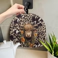 thumbnail image 5 of HELLHERO Highland Cow Leopard Print Teapot Protective Keep Warm Dust Proof Easy to Clean Polyester Canvas for Hotel, 5 of 8