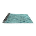 thumbnail image 2 of Ahgly Company Indoor Round Oriental Light Blue Industrial Area Rugs, 5' Round, 2 of 4