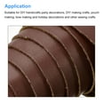 thumbnail image 4 of Uxcell Smooth Solid Color Faux Leather Sheet, PU Leather for DIY 7.8" x 53.14" Brown, 4 of 4