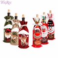 thumbnail image 3 of FengRise-cubierta de botella de vino de Papá Noel para el hogar, medias de muñeco de nieve, soportes de regalo, decoración de Navidad, Año Nuevo, 3 of 4