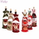 thumbnail image 3 of FengRise-cubierta de botella de vino de Papá Noel para el hogar, medias de muñeco de nieve, soportes de regalo, decoración de Navidad, Año Nuevo, 3 of 4