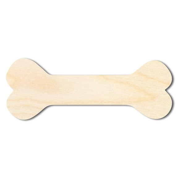 Unfinished Wood Dog Chew Bone Silhouette 46" / 3/4"