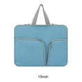 thumbnail image 1 of Laptop Sleeve Waterproof Computer Case Portable Bag Pocket Carrier Pouch Protector Reusable Compartments Business Storage Blue 13inch, 1 of 9