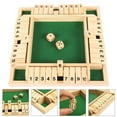 thumbnail image 1 of Jeu de dés ND Shut The Box en Bois pour 4 Joueurs, Jeux de Société de Pub, Jeu de Société pour Boire des Chiffres, Plateau de dés Classique, Jouet, Famille, Stratégie Traditionnelle de Maths, Jeu de Société de Table (Vert), 1 of 11