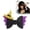 B, variant on Halloween Hair Clips Bat and Spider Design Set, 4.13 x 2.17 Inch Black Purple Glitter Bow Hair Accessories for Women, Party Prom Cosplay Styling and Daily Wear, Seasonal Decor