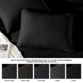 thumbnail image 3 of Amberspace Lightweight 3-Piece Bed in a Bag Quilt Set with Pillow Shams,Black,King, 3 of 8