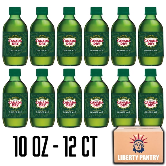 Canada Dry Ginger Ale, 12 Pack, 10 fl oz Plastic Bottle