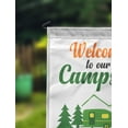 thumbnail image 2 of Printtoo White Welcome To Our Campsite Retro Camp Trailer Personalized Camping Flags For Campers Double Sided CampsiteFlagOutdoor GardenFlags, 2 of 4