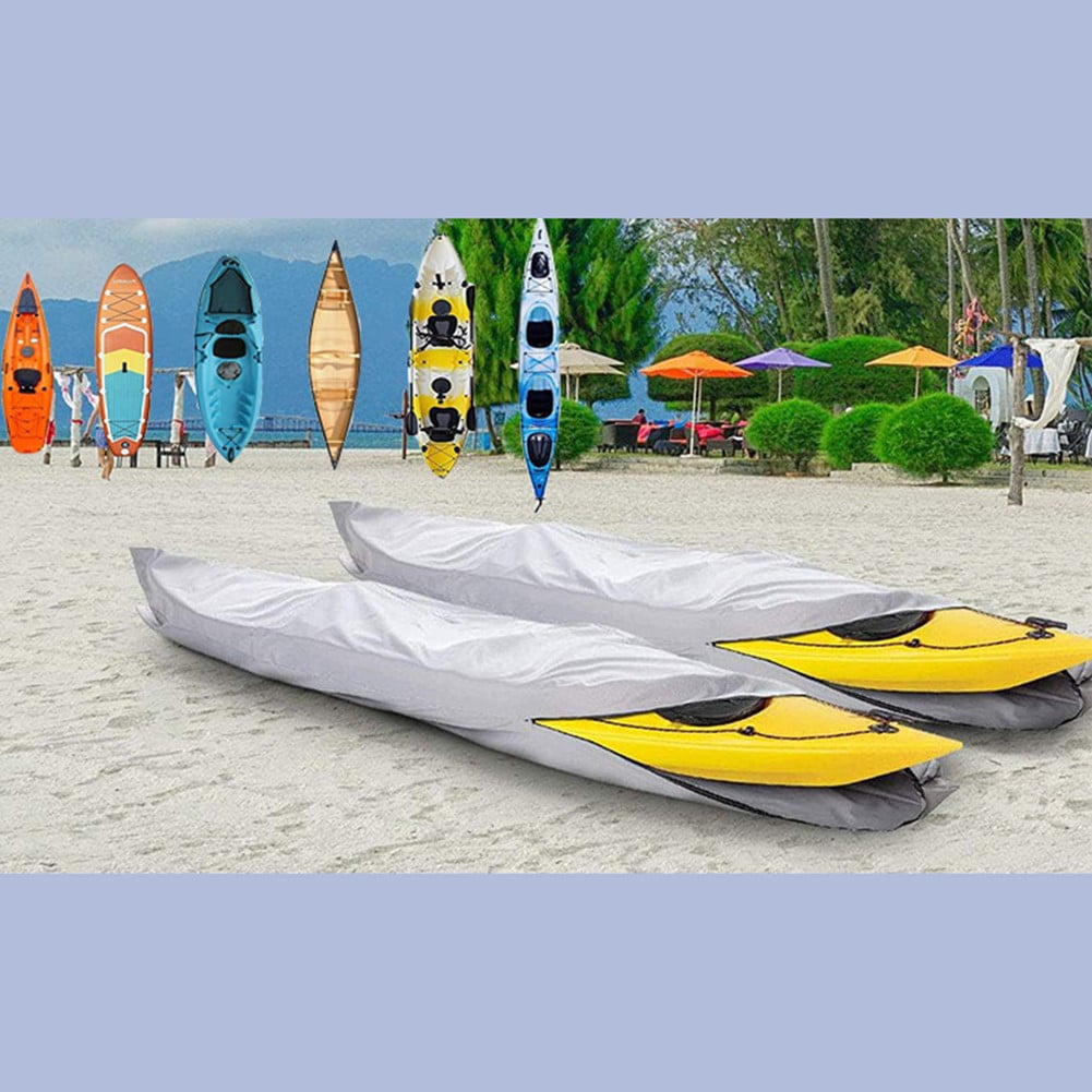 Fankenuo Canoeing Waterproof Cover 10ft 13ft 16ft 18ft 420D Oxford Cloth Dustproof Protection Cover For Kayak Fishing Boat Accessories 10FT