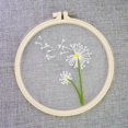 thumbnail image 4 of DIY Chinese Style Embroidery Starter Kit with Pattern  Cross Stitch Kit Including Clear Organza Stamped Embroidery Fabric with Pattern Embroidery Frame Color Threads  Needle(White Flowers, 4 of 8